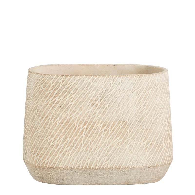  CERAMICA OVAL CAMINO TAUPE L28xW16xH21cm