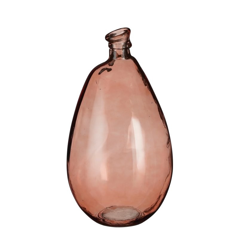 VIDRE RECICLAT AMPOLLA PINTO H47xD26cm VERMELLA