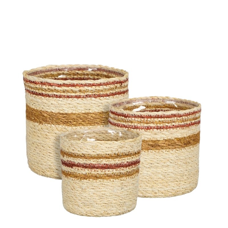 CISTELL RODO JAMESON GROC SET 3- H16xD16cm