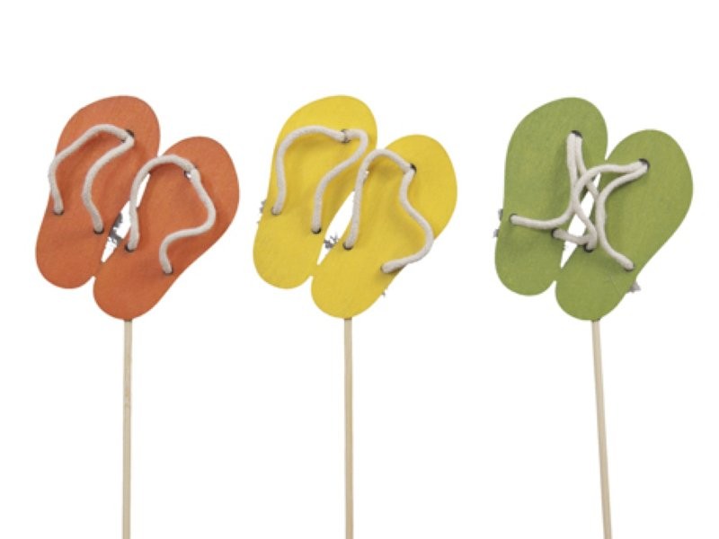 PICK XANCLETES 6.5x7.5 cm GR/TRJ/VERD 6UNI