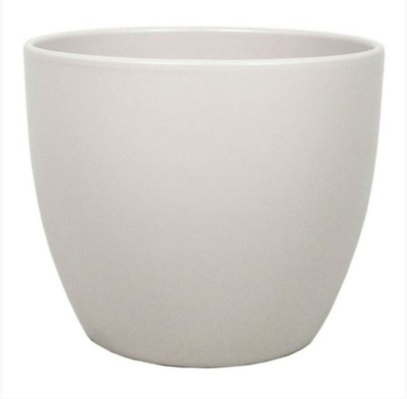 CERAMICA POT BOULE D25 H22.5CM TAUPE ES21