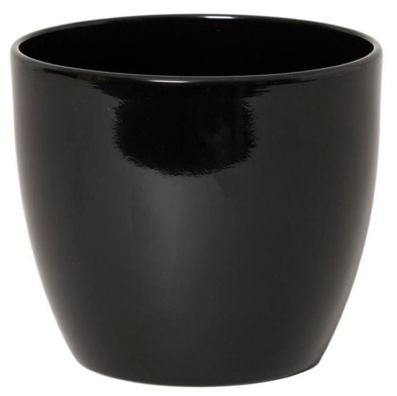 CERAMICA POT BOULE D13.5 H12CM NEGRA ES12