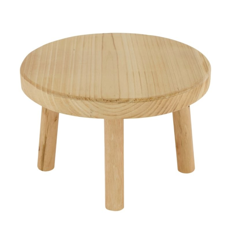 TAMBORET FUSTA 20x20x13cm