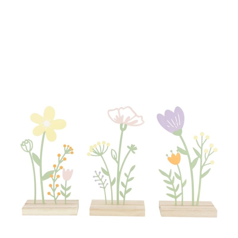 FLORS METALL AMB BASE 12x6x23,5cm ASS3 UNI