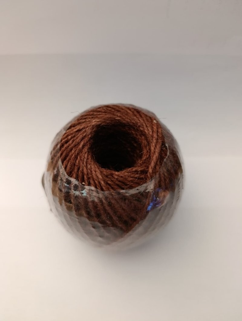 CORDO YUTE MARRÓ 1,5mm 100GR