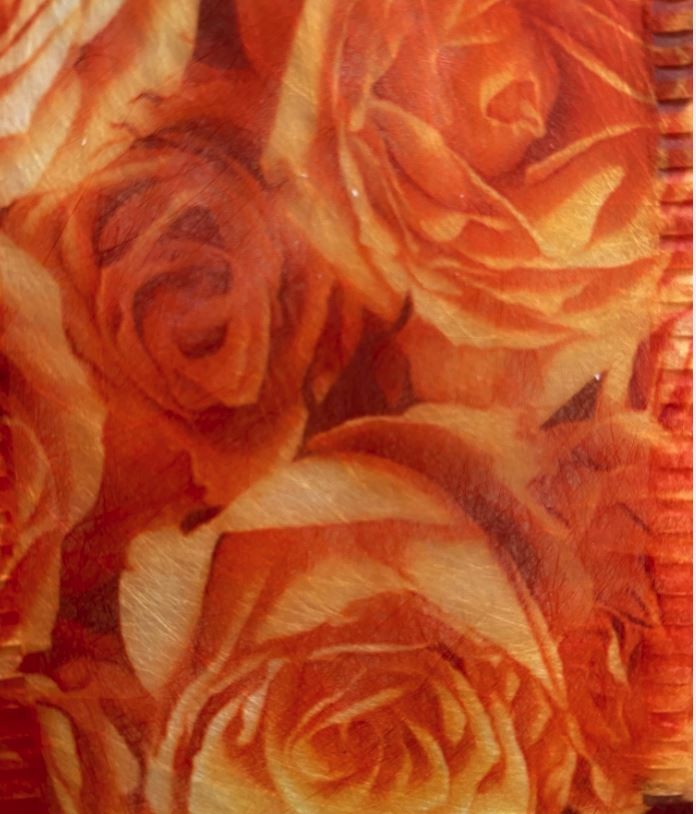 CINTA FIBRA TARONJA ROSES 70mmx25m