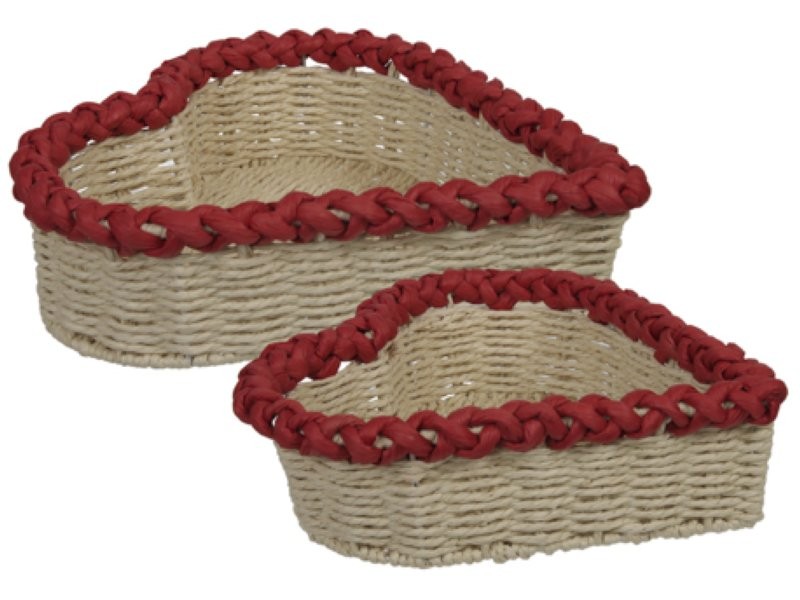 CORS DE CISTELL SET2 25/30CM VERMELL