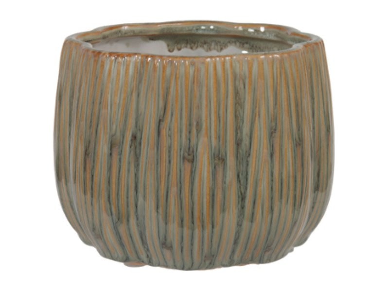 CERAMICA TEST STONEWARE VERDA  Ø 14.5x11 cm