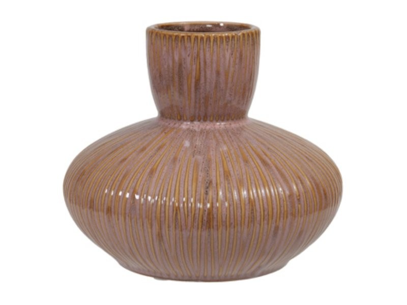 CERAMICA GERRO BAIXET STONEWARE ROSA Ø 17.5x15 cm