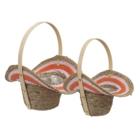 CISTELLS AMB NANSA ROSA/TRJ SET2 16,5/19cm