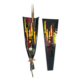 BOSSA SANT JORDI 56x17x6cm SENYERA NEGRA 100UNI