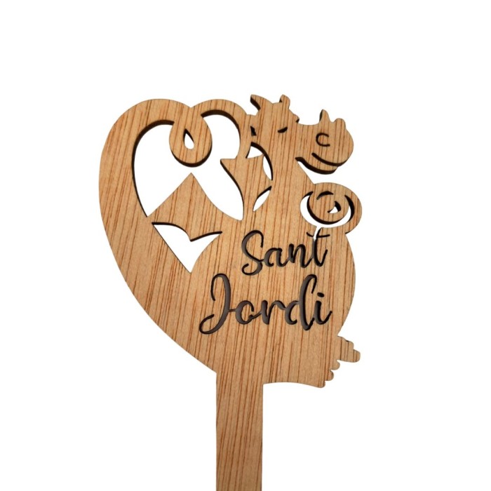 PICK ST JORDI DRAC CUA h40cm 10u FUSTA