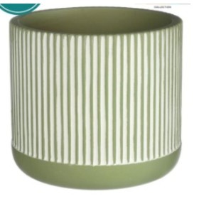 CERAMICA RATLLES VERDA  D11xH12,5cm