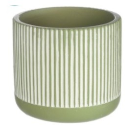 CERAMICA RATLLES VERDA  Ø12 h.10,5 cm