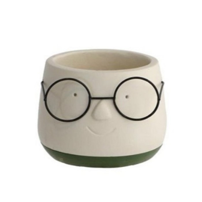 CERAMICA POT ULLERES VERD Ø8.5 h.6.5 cm