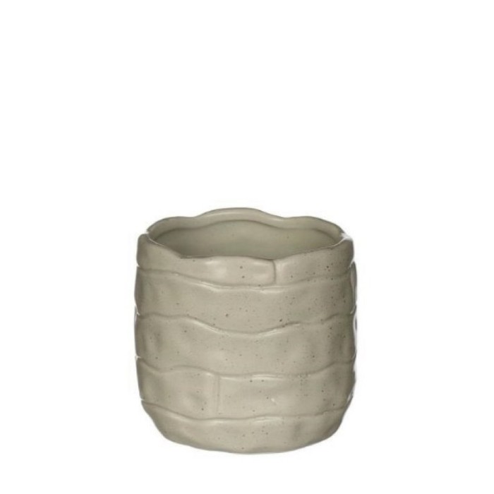 CERAMICA BRICKS Ø7,5 h.6,5 cm VERD CLAR MATE
