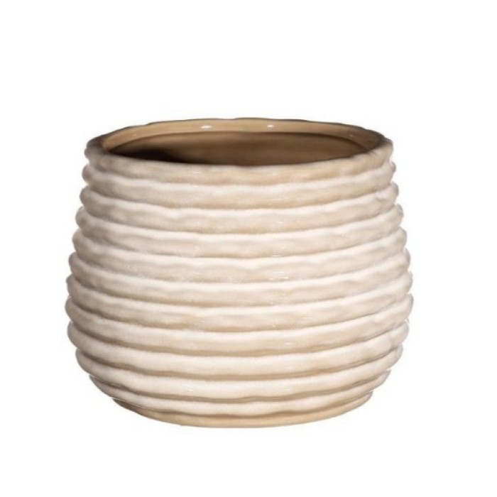 CERAMICA RISE CREMA  Ø13.5 h.10 cm