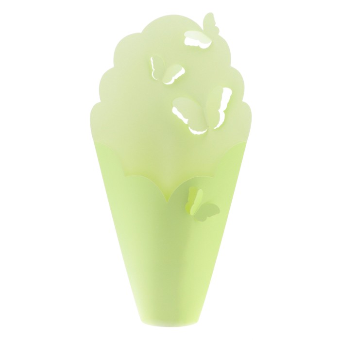 FUNDA PER ORQUIDIES 15x9x52CM VERDA 25UNI