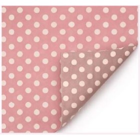 BOBINA DUO MAT PUNTS ROSA ANTIC/TORTORA 70cmX40m