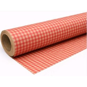 BOBINA KRAFT VERJ VICHY VERMELL 70cmX50m