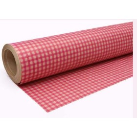 BOBINA KRAFT VERJ VICHY ROSA 70cmx50m