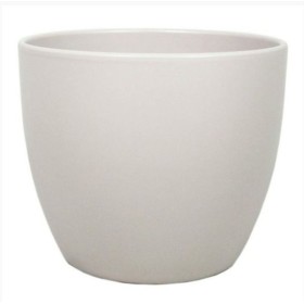 CERAMICA POT BOULE D15.5 H13.5CM TAUPE MAT ES13