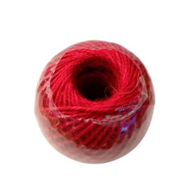 CORDO YUTE VERMELL 1,5mm 100GR