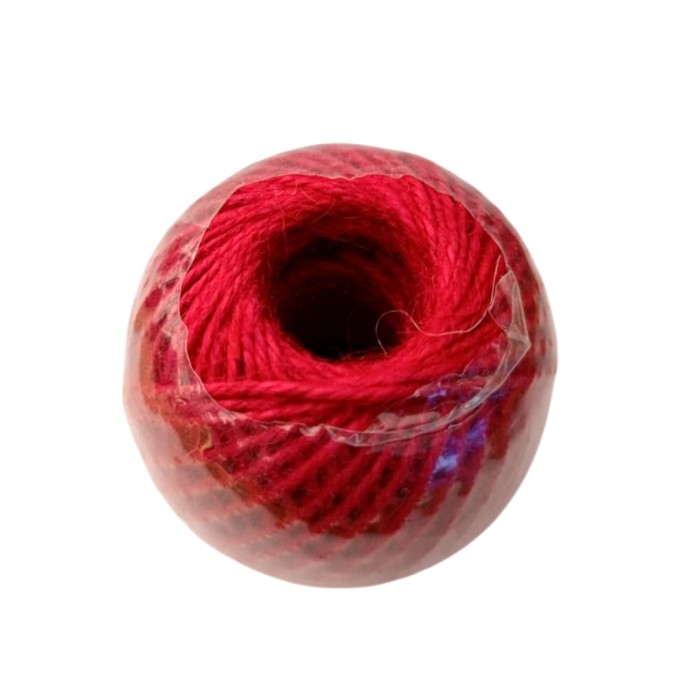 CORDO YUTE VERMELL 1,5mm 100GR