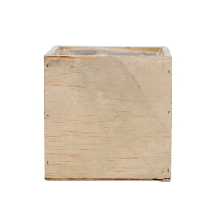 CAIXA FUSTA QUADRADA 10x10x10cm NATURAL