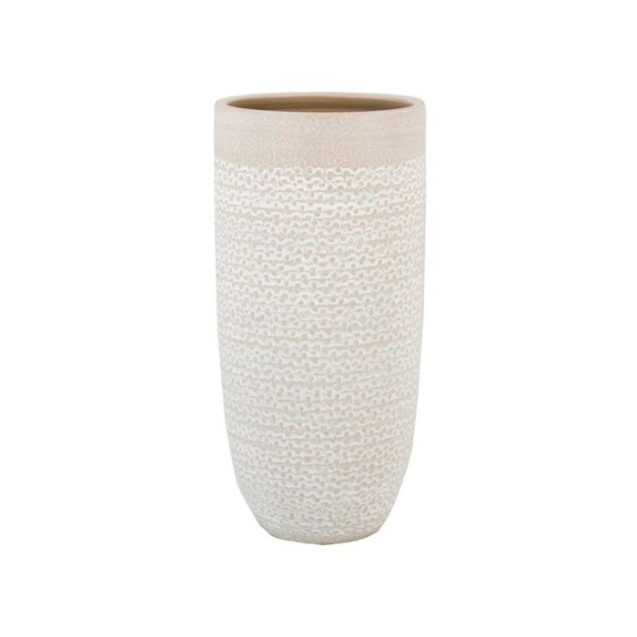 CERAMICA GERRO HORTA D19 H35cm BEIG