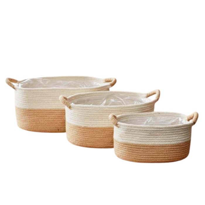 TEST OVAL YUTE BL/NAT SET3