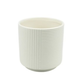 CERAMICA BLANCA GROOVE D10.5 H10.5cm ORCH-9