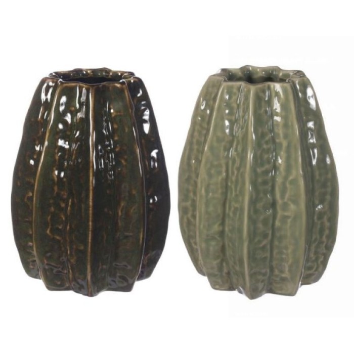 CERAMICA GERRO D11.5 H15cm 2ass VERD UNI