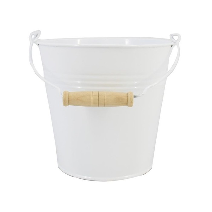 CUBELL ZINC NANSA BLANC MATE D16 H15cm ES15