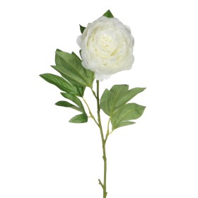 FLOR PEONIA CREMA 76cm