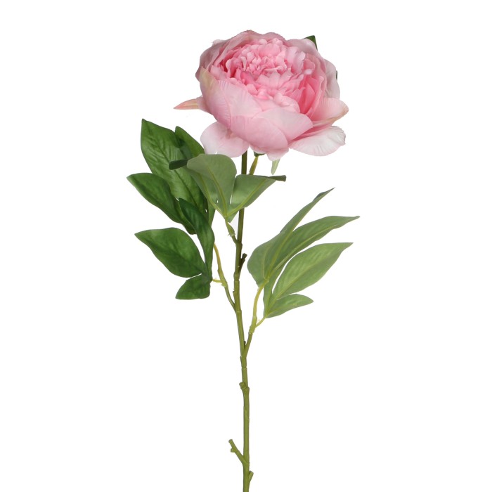 FLOR PEONIA ROSA 76cm