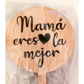 PICK MEJOR MADRE h25cm FUSTA 10u