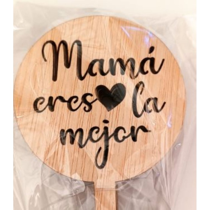 PICK MEJOR MADRE h25cm FUSTA 10u