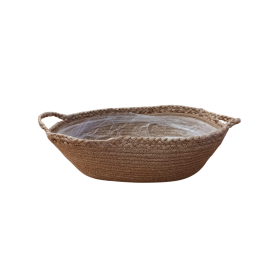 TEST OVAL YUTE NATURAL 38x24x14cm
