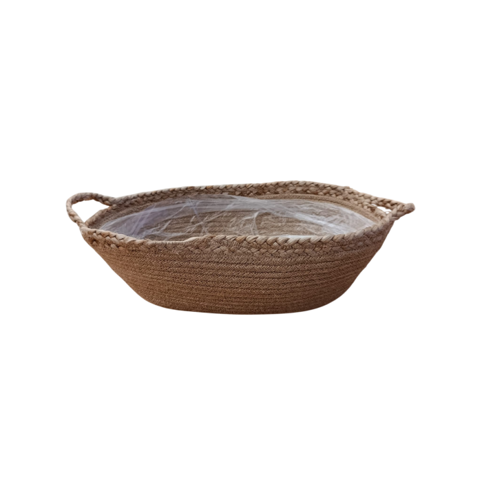 TEST OVAL YUTE NATURAL 38x24x14cm
