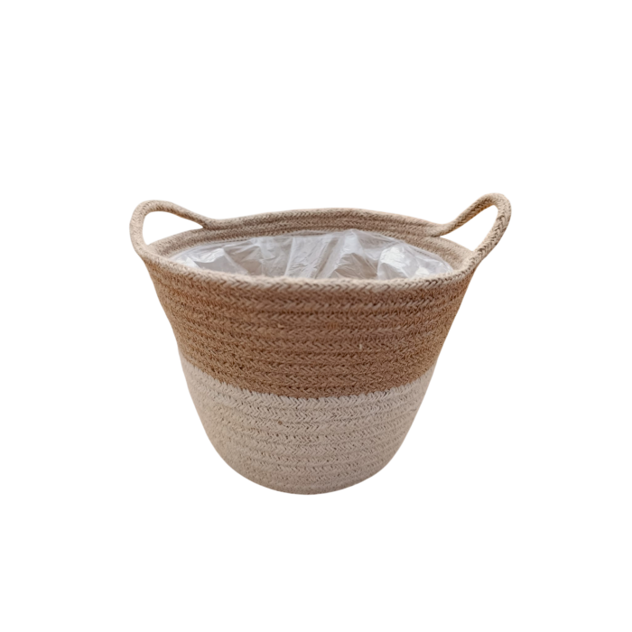 TEST RODO BL/NATURAL YUTE D12xH15cm