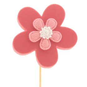 PICK FLOR ROSA FORT 7CM PAL 50cm 25 uni