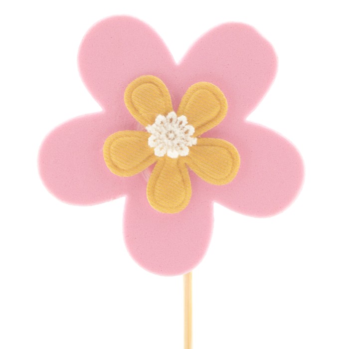 PICK FLOR rosa 7CM PAL 50cm 25 uni