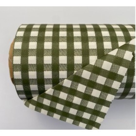 BOBINA DUO MAT VICHY VERD OLIVA 70cmX40m