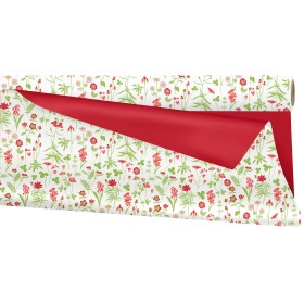 BOBINA DUO MAT FLORETES VERMELLES-VERMELL 0,69x40mt