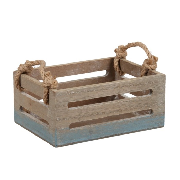 CAIXA FUSTA BLAU NATURAL 15x11x7,5cm NANSES CORDA