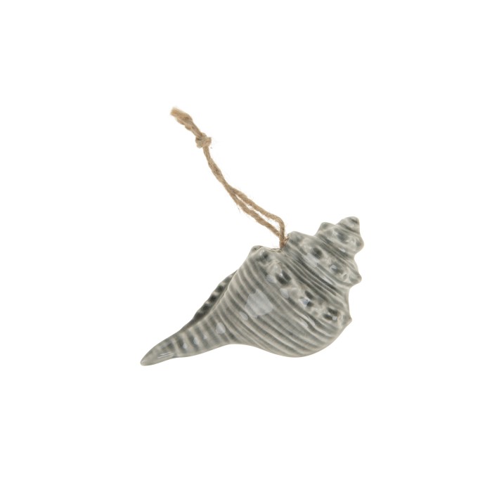 PENJ. CERAMICA CARGOL 12.5x12.5x3.5cm Gris/Verd