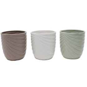 CERAMICA VERDA/ BLANCA/ TAUPE D13 H14 UNI