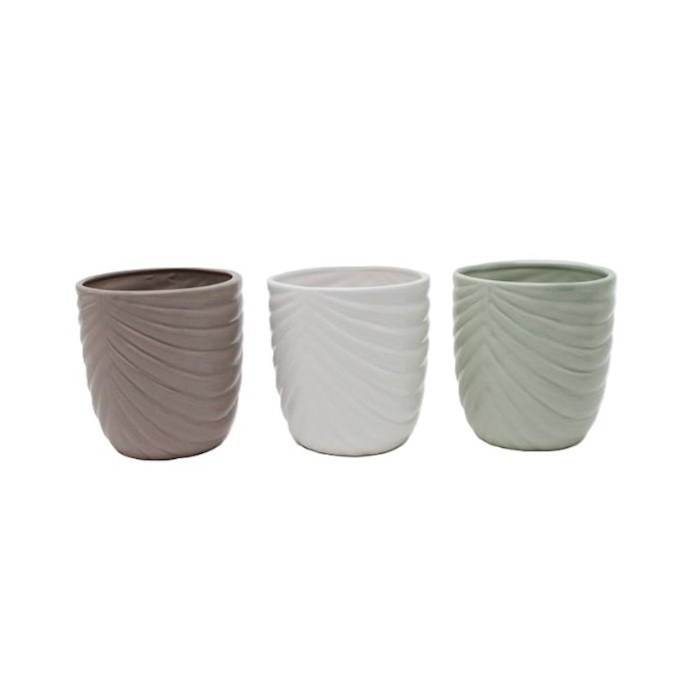 CERAMICA VERDA/ BLANCA/ TAUPE D13 H14 UNI