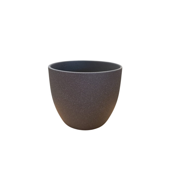 CERAMICA POT BASEL D12 H10CM GRIS PEDRA ES10.5